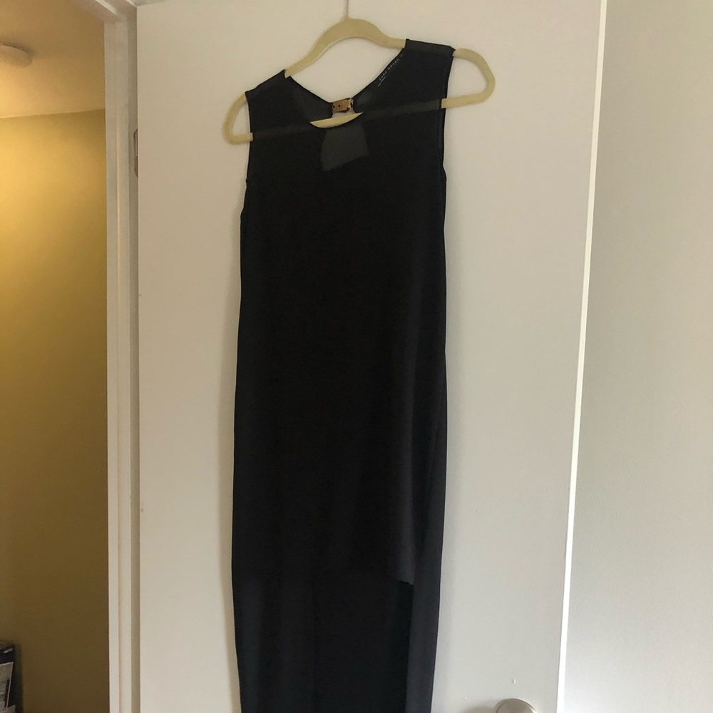 Zara Women’s Long Black Slit Dress